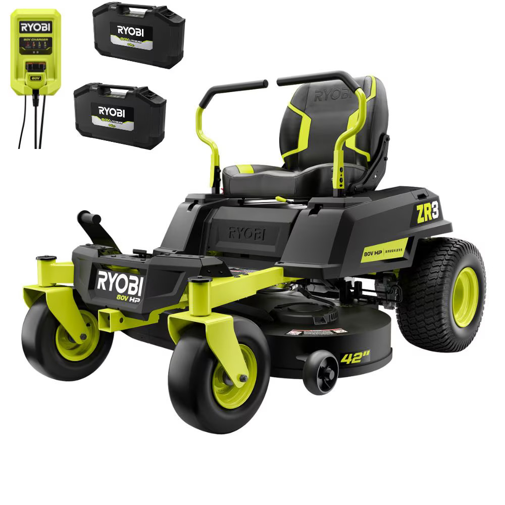 Ryobi ZR3 80V HP 42-in zero-turn mower